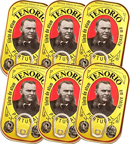 6x120 g Tenorio Thunfischfilet in Olivenöl - Omega-3 - Premium Qualität | Portugal
