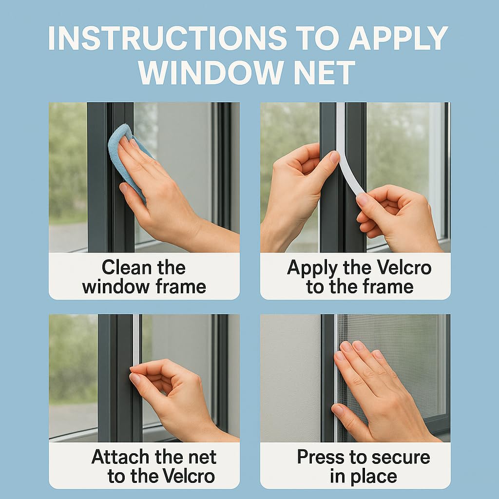 Premium Window Net - Mosquito Protection -4