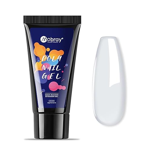 Mobray Gel de extensión de uñas de 2.16 oz (60 g), gel de extensión de uñas transparente para uñas, gel constructor de uñas de gel de primavera para