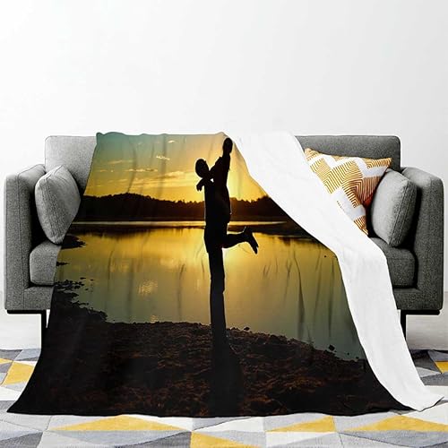 Miniatura 2 de Manta linda colorida_Scenery Sky Cobijas para El Frio mullida, cálida, acogedora, gruesa 40 x 50 pulgadas
