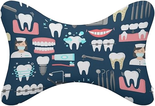 Miniatura 6 de Almohada de cuello para asiento de automóvil, diseño ergonómico, cómodo y suave, espuma viscoelástica, cojín para el cuello, para conducir, viajes,