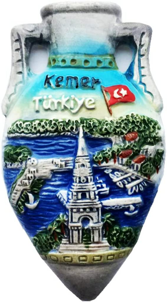 Kemer Turkey Fridge Magnet Refrigerator Magnet Decoration Magnet Sticker Souvenir Resin Crafts