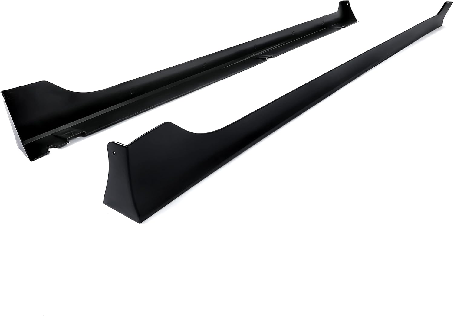 KUAFU Side Skirt Compatible with 2013-2017 Honda Accord 4DR Sedan Models Rocker Panels Guard Splitter Extension Spoiler Black PP