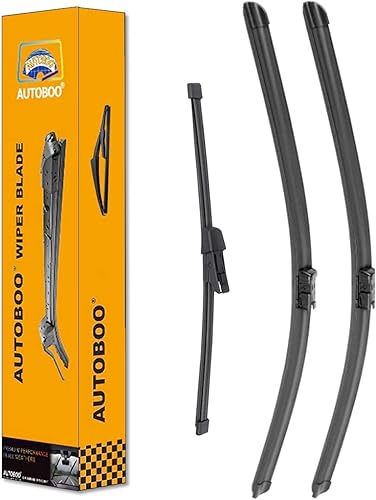Vista 139 de AUTOBOO Limpiaparabrisas de 21 + 21 pulgadas con limpiaparabrisas trasero de 14 pulgadas de repuesto para Jeep Grand Cherokee 2005 2006 2007 208