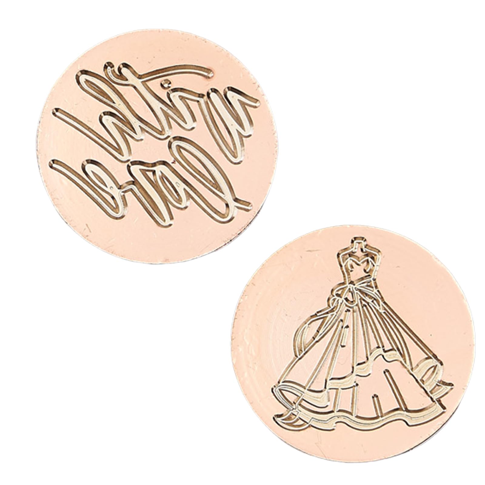 Sealing Stamp with Vintage Pattern for Scrapbooking Sealing Stamp Head Replacement for Invitations Envelope Seal Head