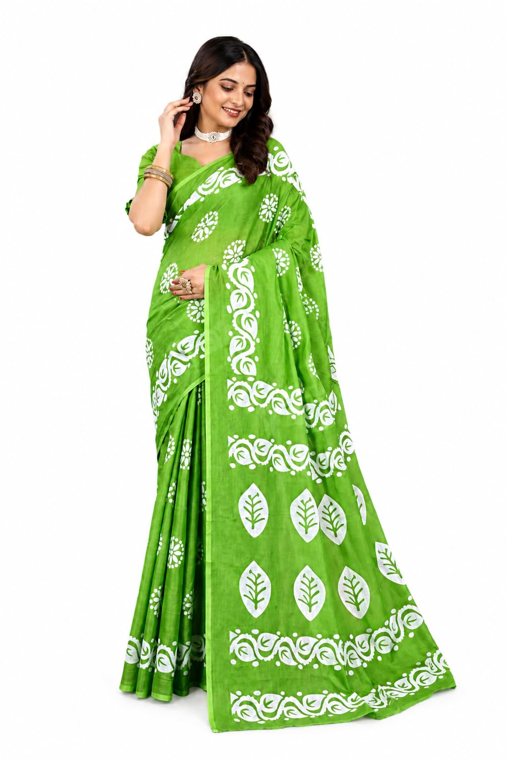 Pure Cotton Printed Saree with Blouse Piece-image-40