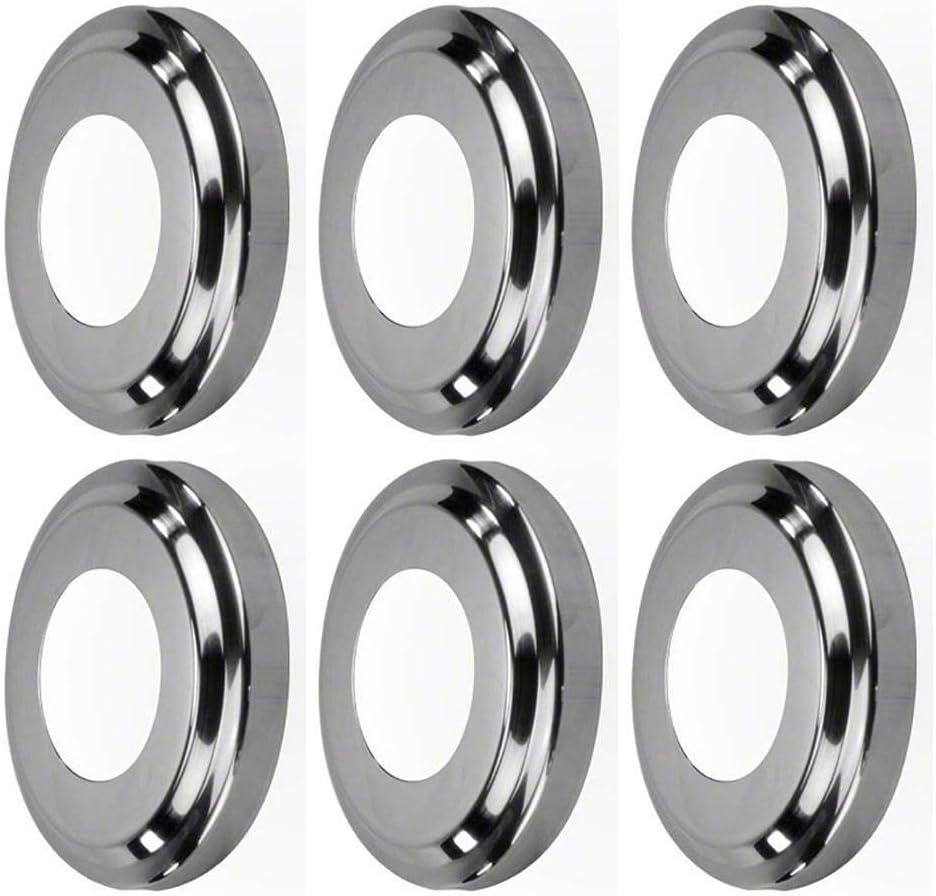 Swimline Replacement Ladder Stainless Steel Escutcheon Plate In Ground (6 Pack)