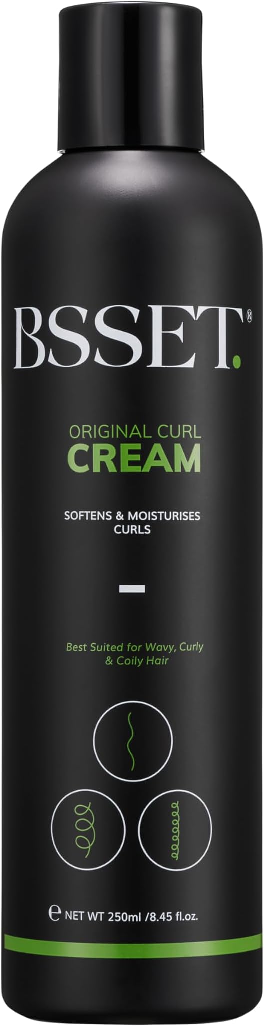 BSSET Defining Curl Cream with Jamaican Black Castor Oil and Olive Oil - 250ml