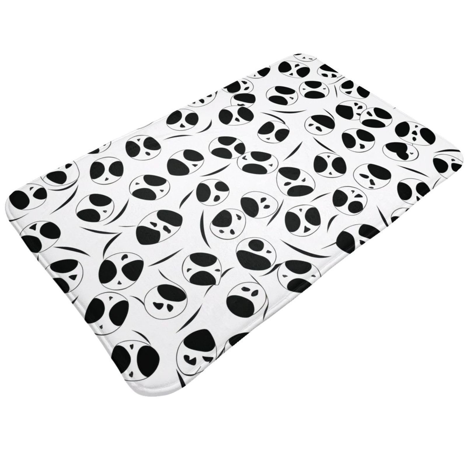 Panda Cute Printed Pattern Print Living Room Bathroom Kitchen Anti Slip and Absorbent Carpet, Indoor Entrance Door Muddy Floor Mat, Ultra Soft Washable Carpet 21x31.5 Inches