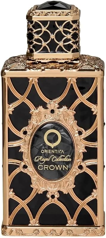 Orientica Royal Crown Eau De Parfum 2.7oz/80ml - Perfume para hombres y mujeres | Caramelo, Ron, Naranja, Mandarina, Cachemira, Notas De Vainilla - Perfume Árabe para Mujeres y Hombres - Perfumes Arabes de Mujer y Hombres