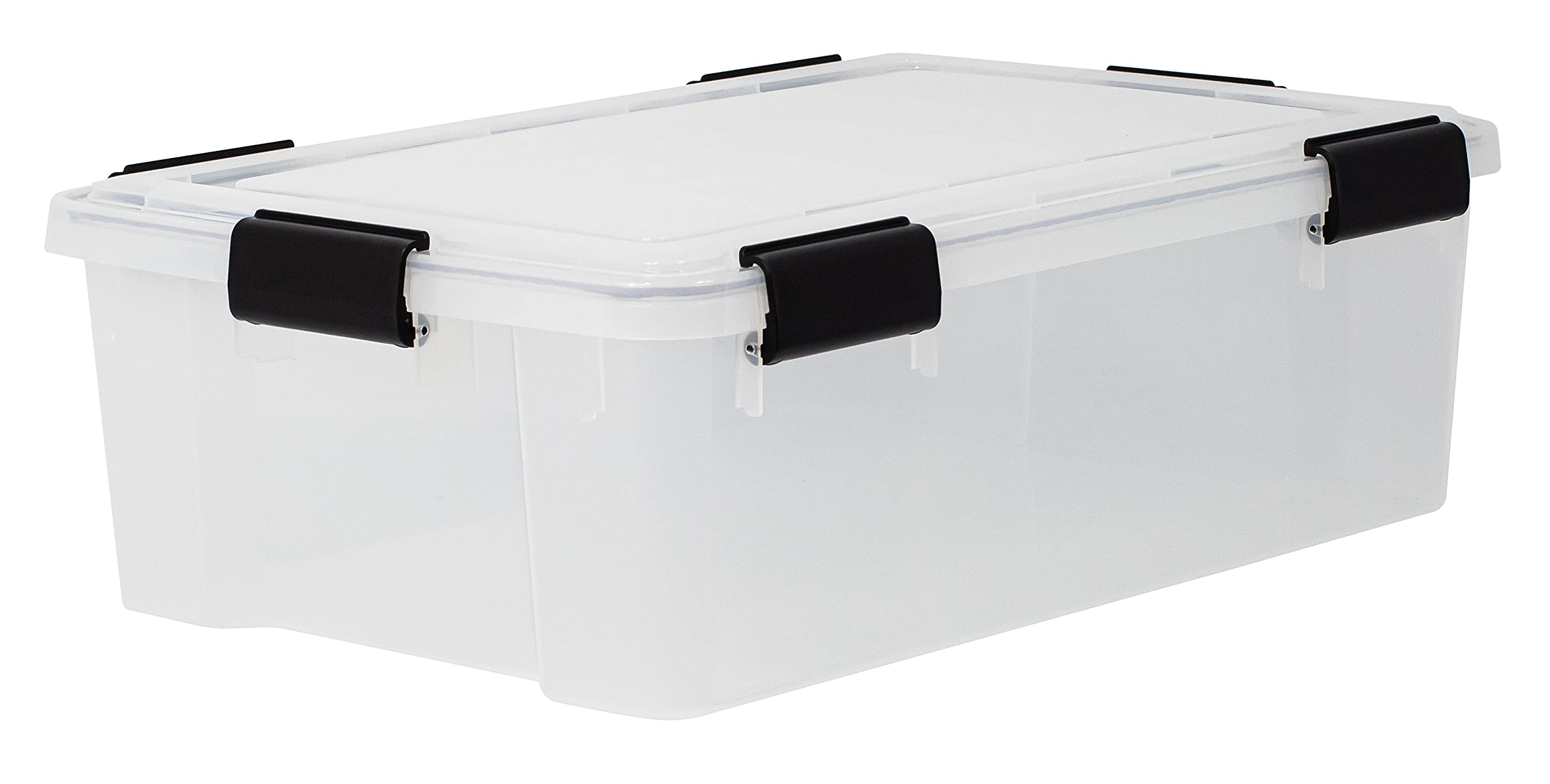 30 Litre Iris Weathertight/Airtight Clear Plastic Storage Box - Christmas Lights Storage Box