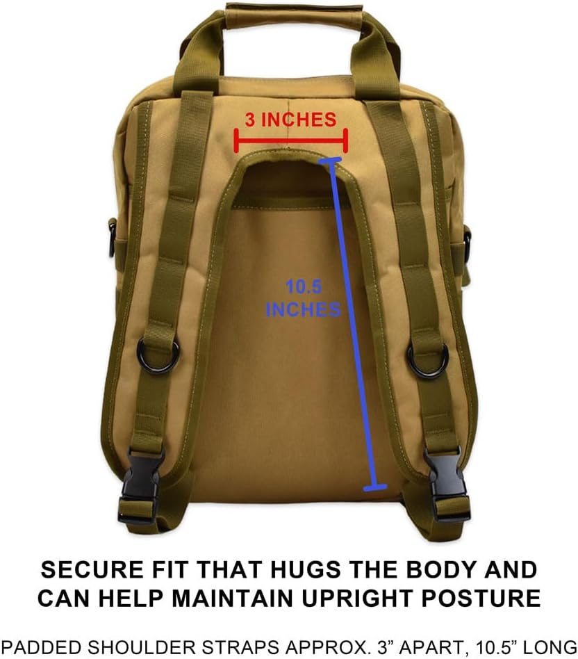 TORCH MOLLE Urban Commuter Backpack Laptop Bag Rucksack for Hiking Cycling Crossfit Light Rucking EDC Gear V2 (Desert)