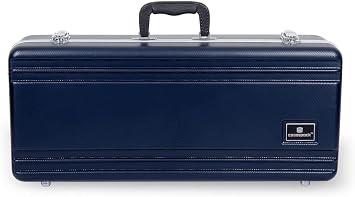 Crossrock ABS Molded Alto Saxophone Case-Rectangular, with Single Shoulder Strap BlueCRA861ASBL-R