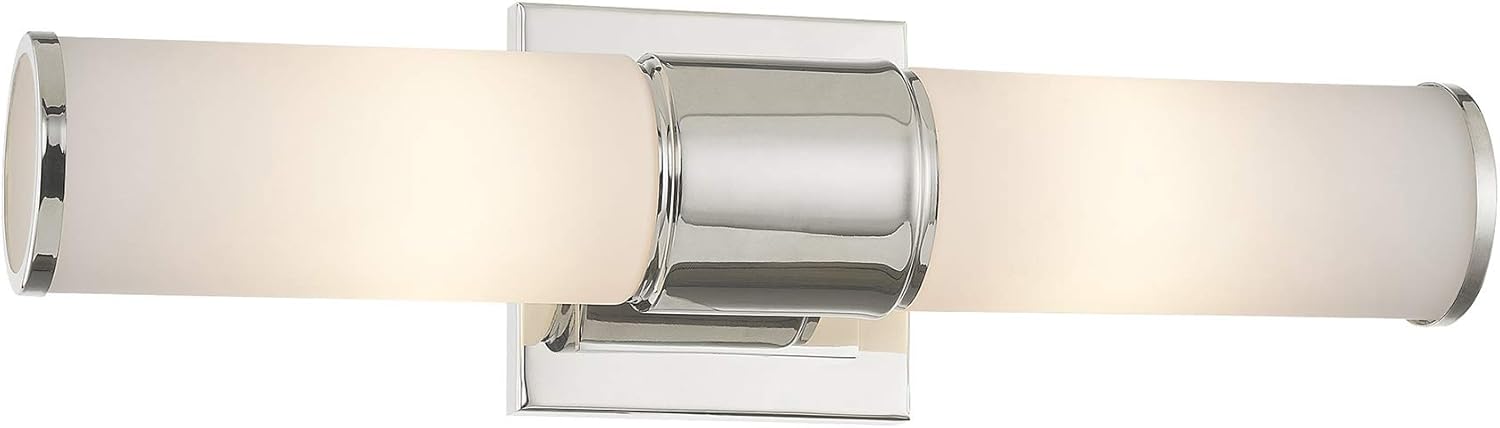 TOP оƒƒERS Livex 52122-35 Transitional Two Wall Sconce/Bath Light from Weston Collection in Polished Nickel Finish