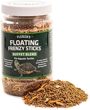 Flukers Aquatic Turtle Buffet Blend Feeding Frenzy Sticks, 6 oz