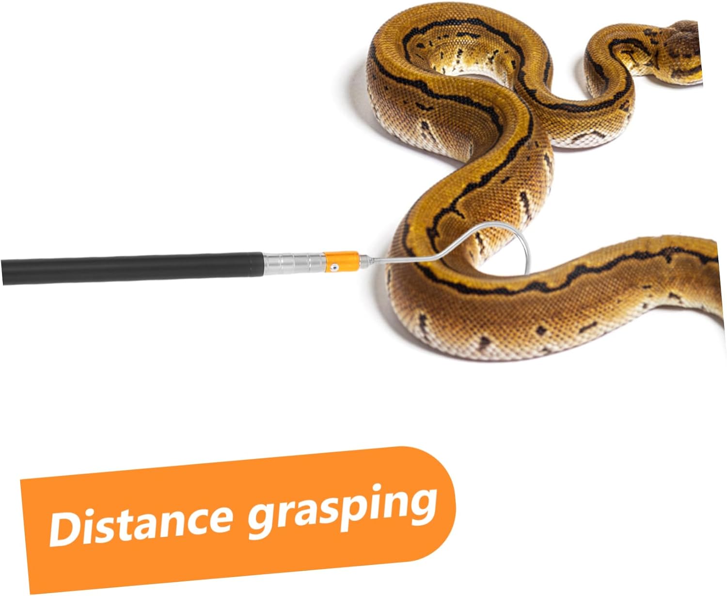 Telescopic Snake Catcher Pole Retractable Snake Hook Stroller Hook Catcher Pole for Reptile Enthusiasts