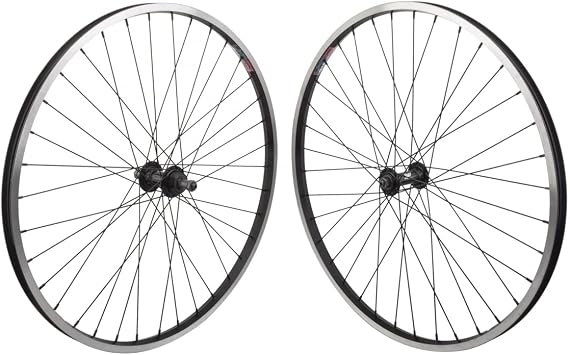 WheelMaster Bicycle Wheel Set, 26x1.5 ALY BK MSW 36 ALY FW 5/6/7sp QR BK 135mm 14gBK