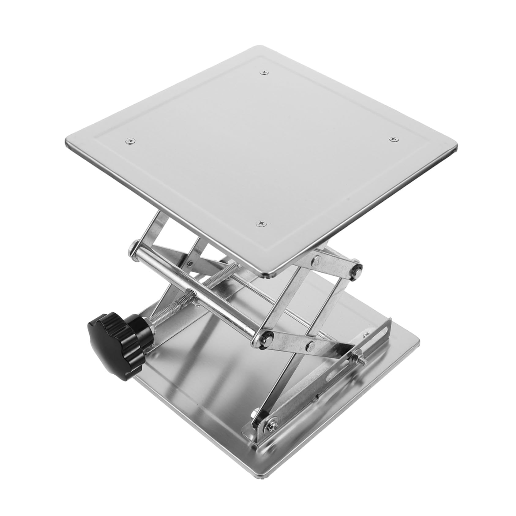 Verstellbarer Laborständer aus Edelstahl – präzise manuelle Einstellung, 200 x 200 mm Plattform für wissenschaftliche Experimente, Unterstützung für den Einsatz
