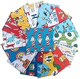 RARE OOP 15 DR. SEUSS Fat Quarters Robert Kaufman Precut Fabric Cotton Quilting FQs Assortment Dr Seuss
