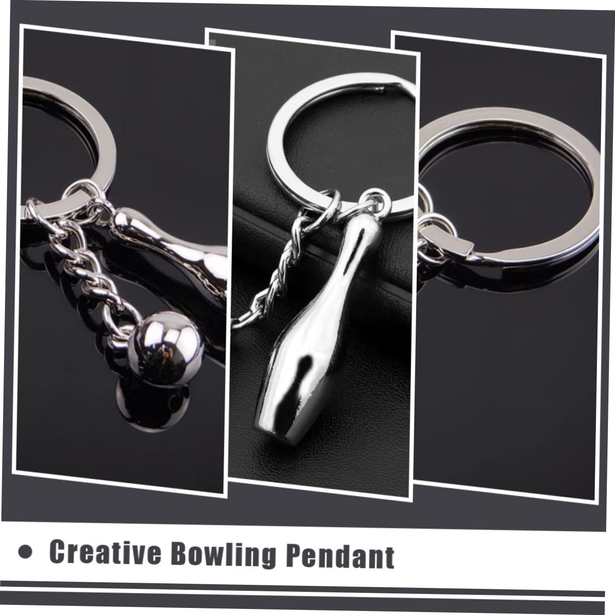 BESPORTBLE 25 Stck Bowling Schlüsselanhänger aus Zinklegierung Sportliches Design Modischer Bowling Pin Anhänger als Stylisches Mitbringsel und Deko für Schlüssel Rucksack Auto