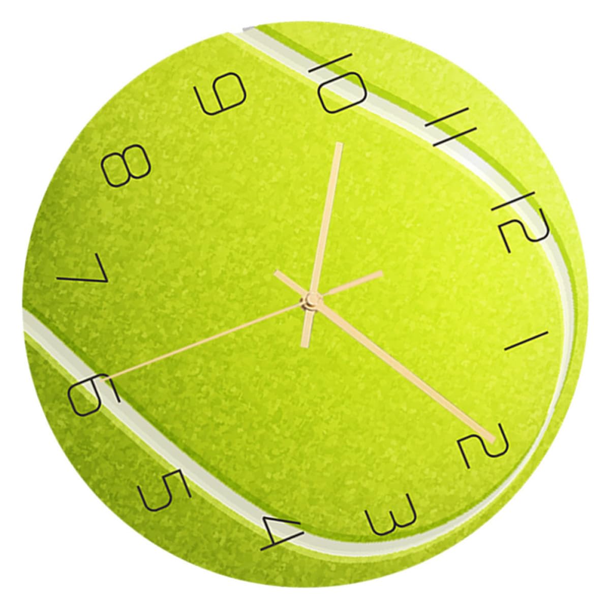 Horloge murale mouvement muet et grands chiffres tennis