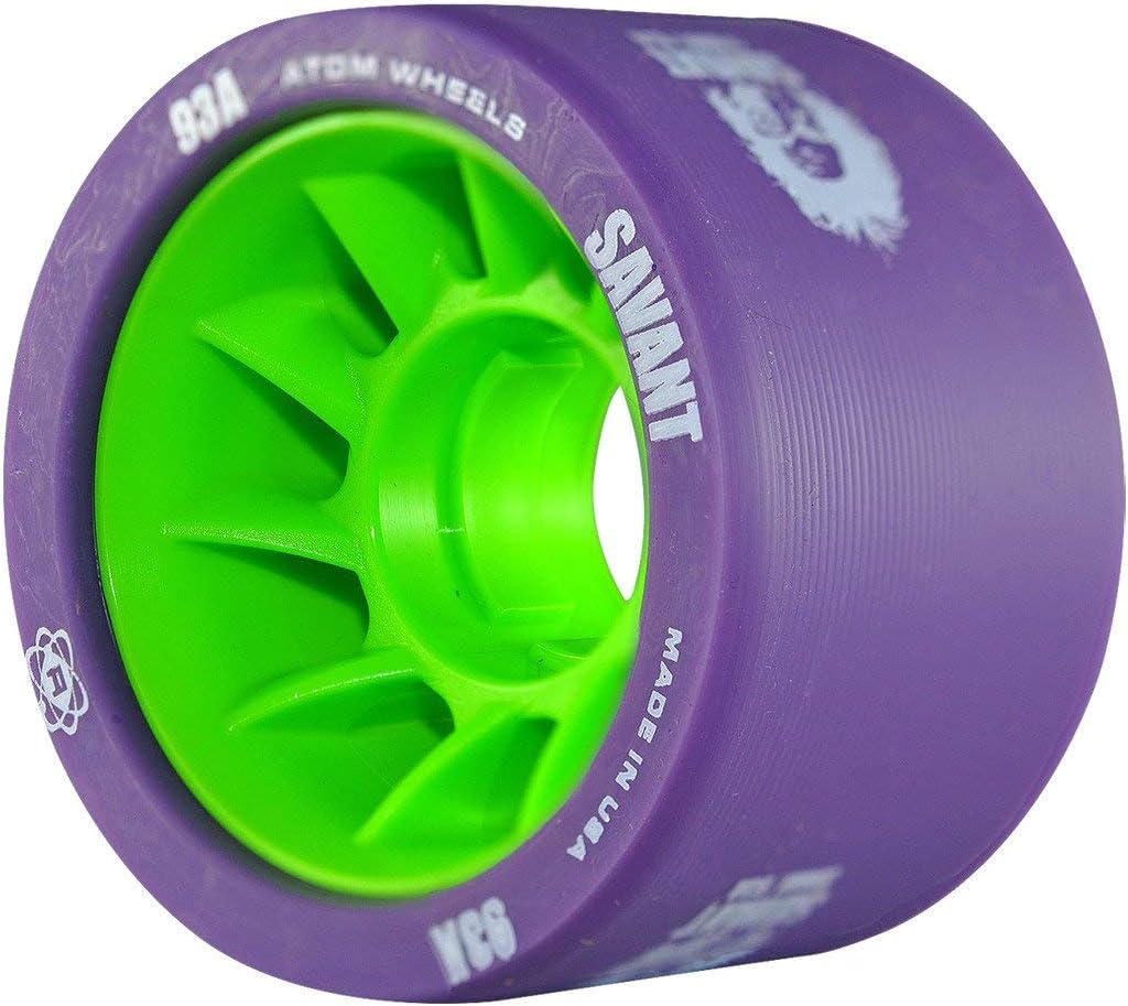 Atom Savant Skate Wheels Purple 93A Set of 4
