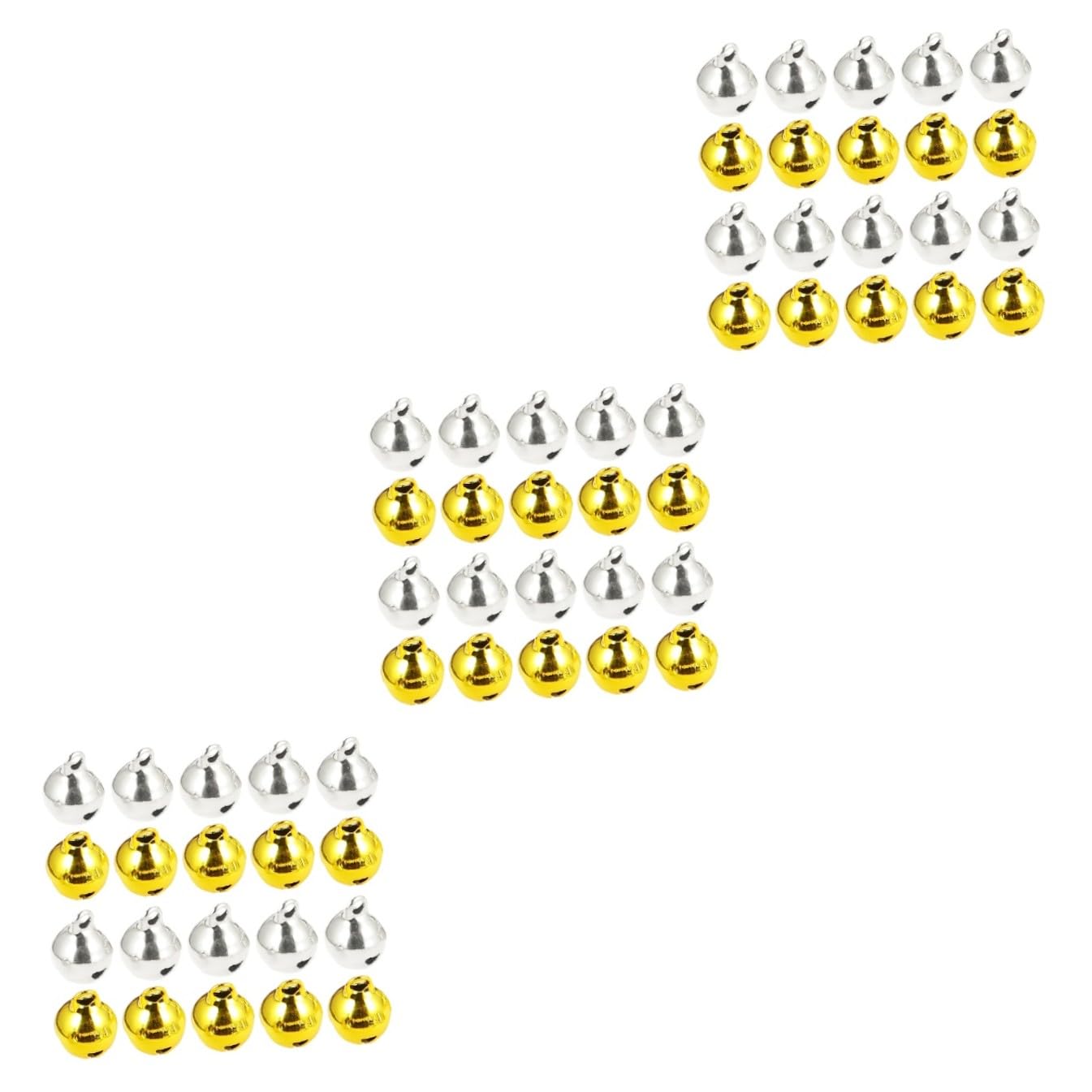 STOBOK 3 Set Ciondolo Portachiavi Decorazioni per Natale Campanellini Natalizi Piccole Campanelle Ciondolo Campanelli D'albero Mestieri di Campane Ciondolo Albero Fai da Te 200 Pezzi * 3