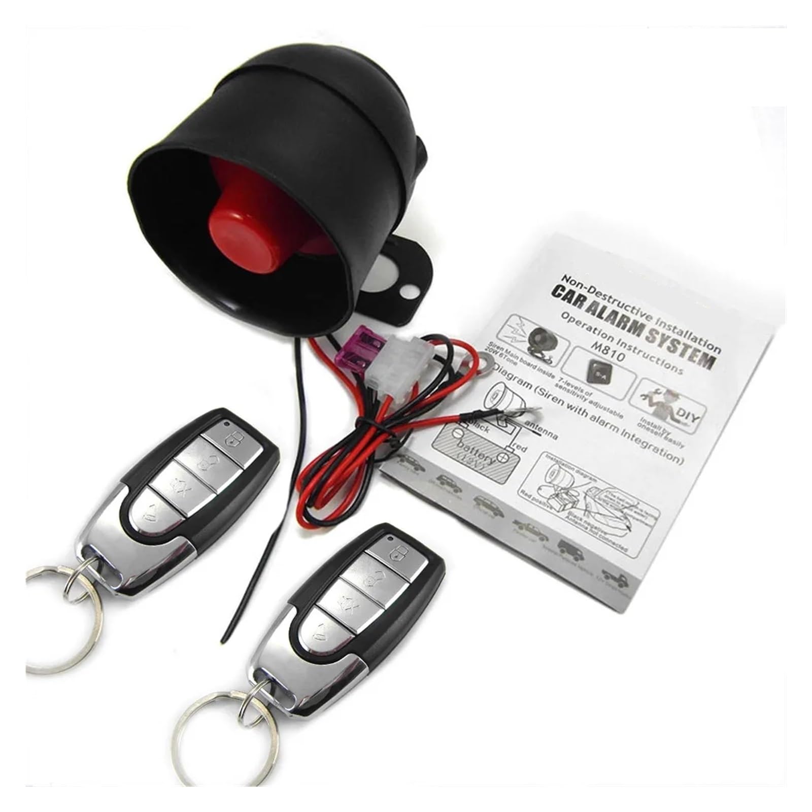 Dispositivos de Alarma universales for Coche, Dispositivo unidireccional for, Sistema por vibración for, Motocicleta, camión y autobús Fácil instalación y Amplia compatibilidad