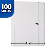 Mead Composition Notebook, 12 Pack, College Ruled Paper, 7-1/2" x 9-3/4", 100 Sheets per Comp Book, Black Marble (72938) – view 2