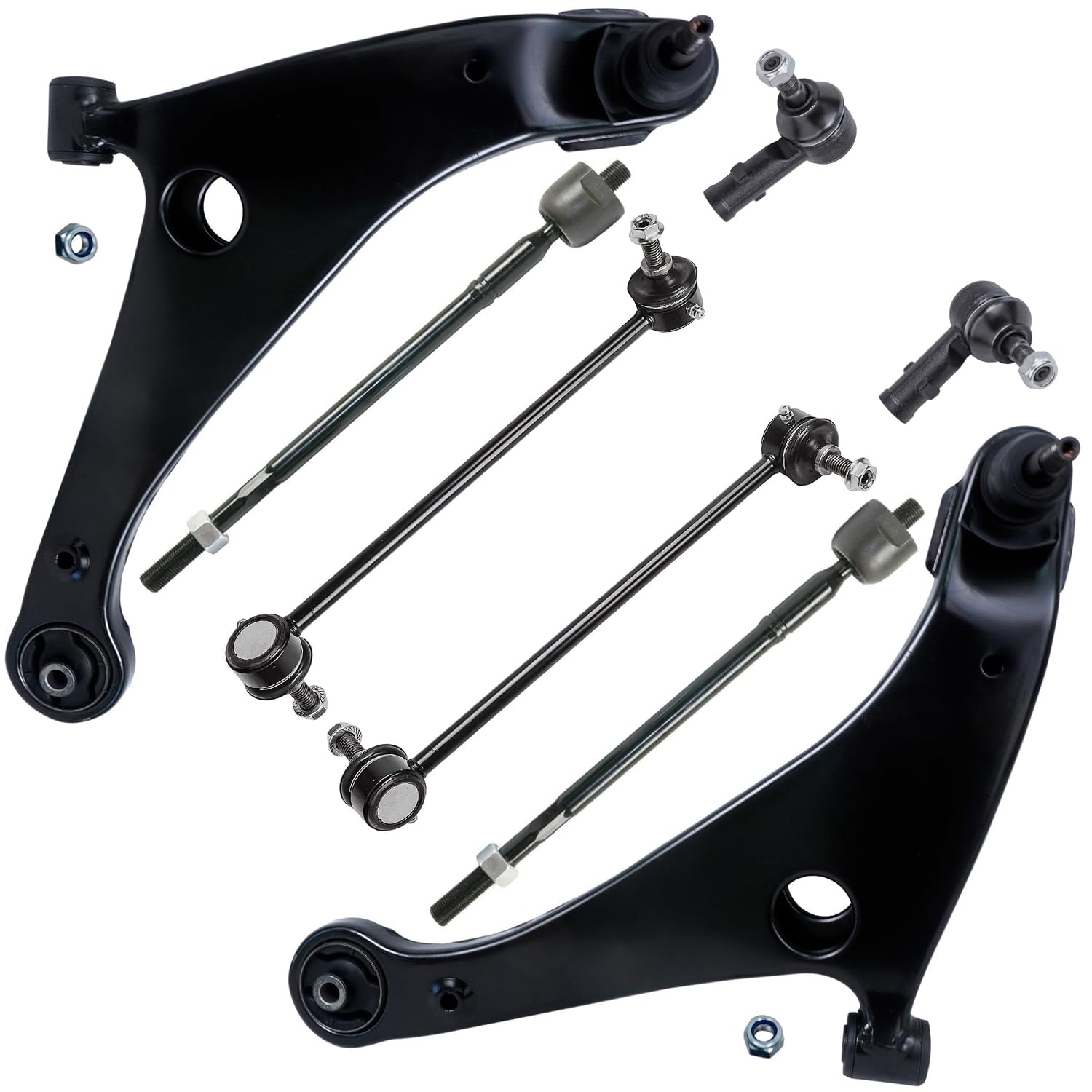 Detroit Axle - 8pc Front End Suspension Kit for 2004-2012 Mitsubishi Galant