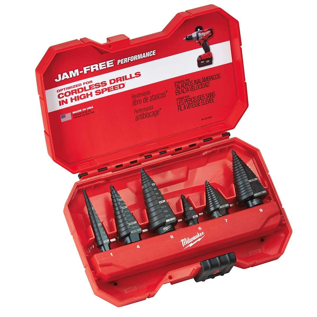 48-89-9224 Step Bit 6-Piece Set (#1, 4, 6, 7, 8, 9)