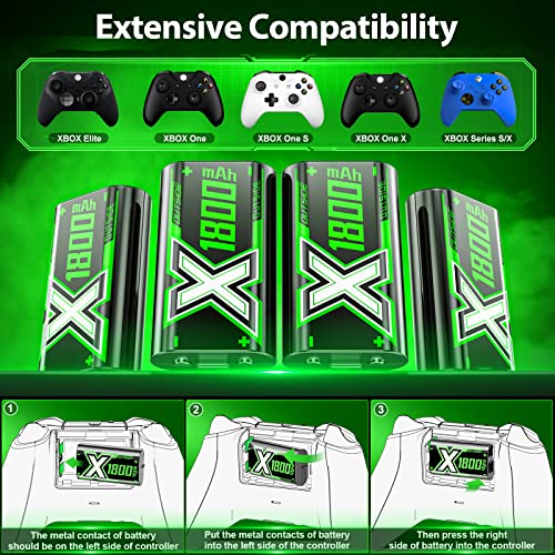 image for Kytok Rechargeable Battery Pack, Battery Charger Compatible with Xbox 