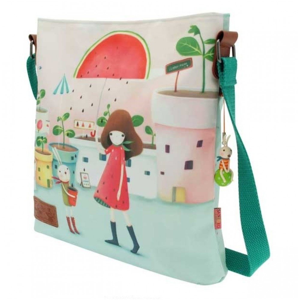 Sac Bandoulière Santoro London – Kori Kumi – Violet – Polyester – Neuf – Femme