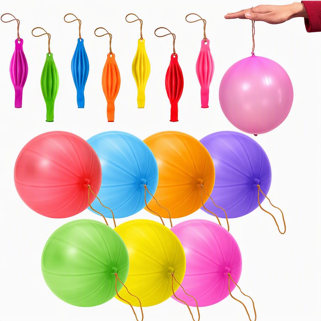 60PCS Punch Balloons, Self-Inflating Party Bag Fillers