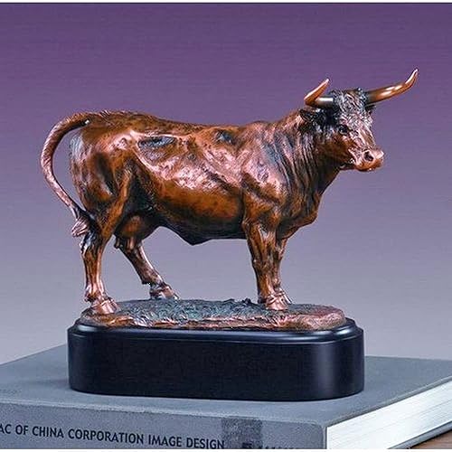 Charolais VacaEstatua de acabado en bronce
