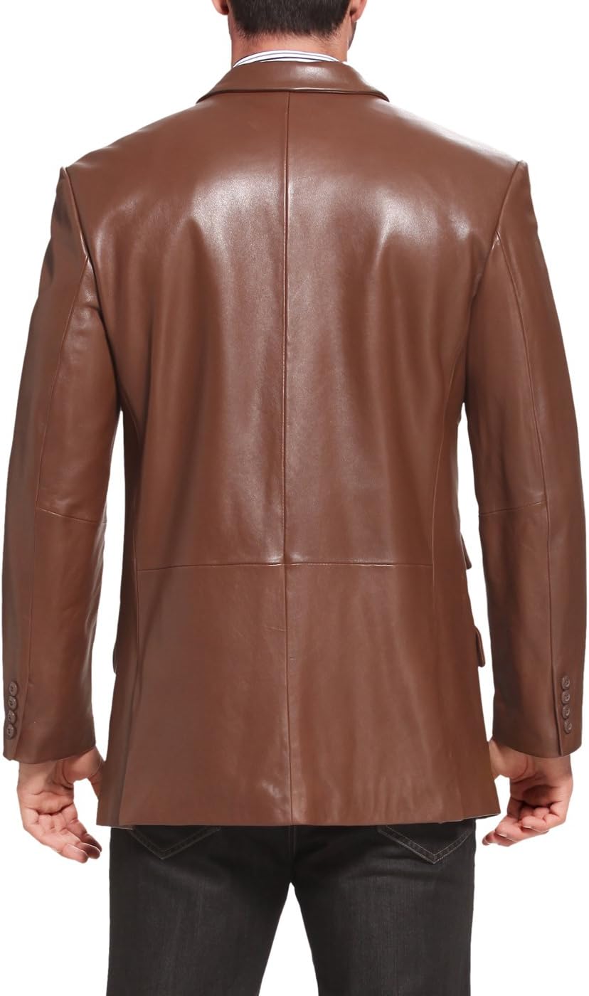BGSD Men Noah 2-Button Lambskin Leather Blazer Sport Coat Jacket (Also available in Big and Tall and Short) - Image 6