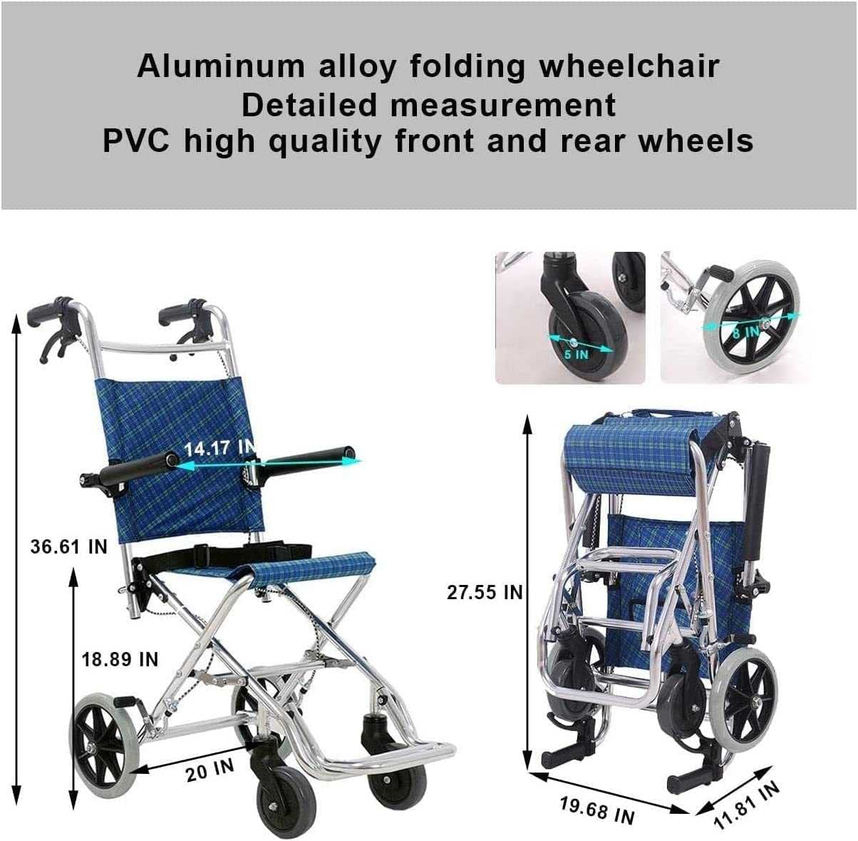 Leichte Rollstühle Für Reisen, Faltbare Transportrollstühle/B
