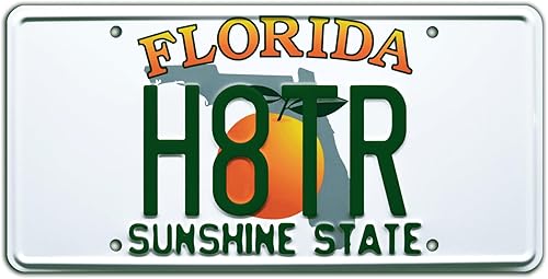 2 Fast 2 Furious  H8TR  Placa de matrícula estampada de metal