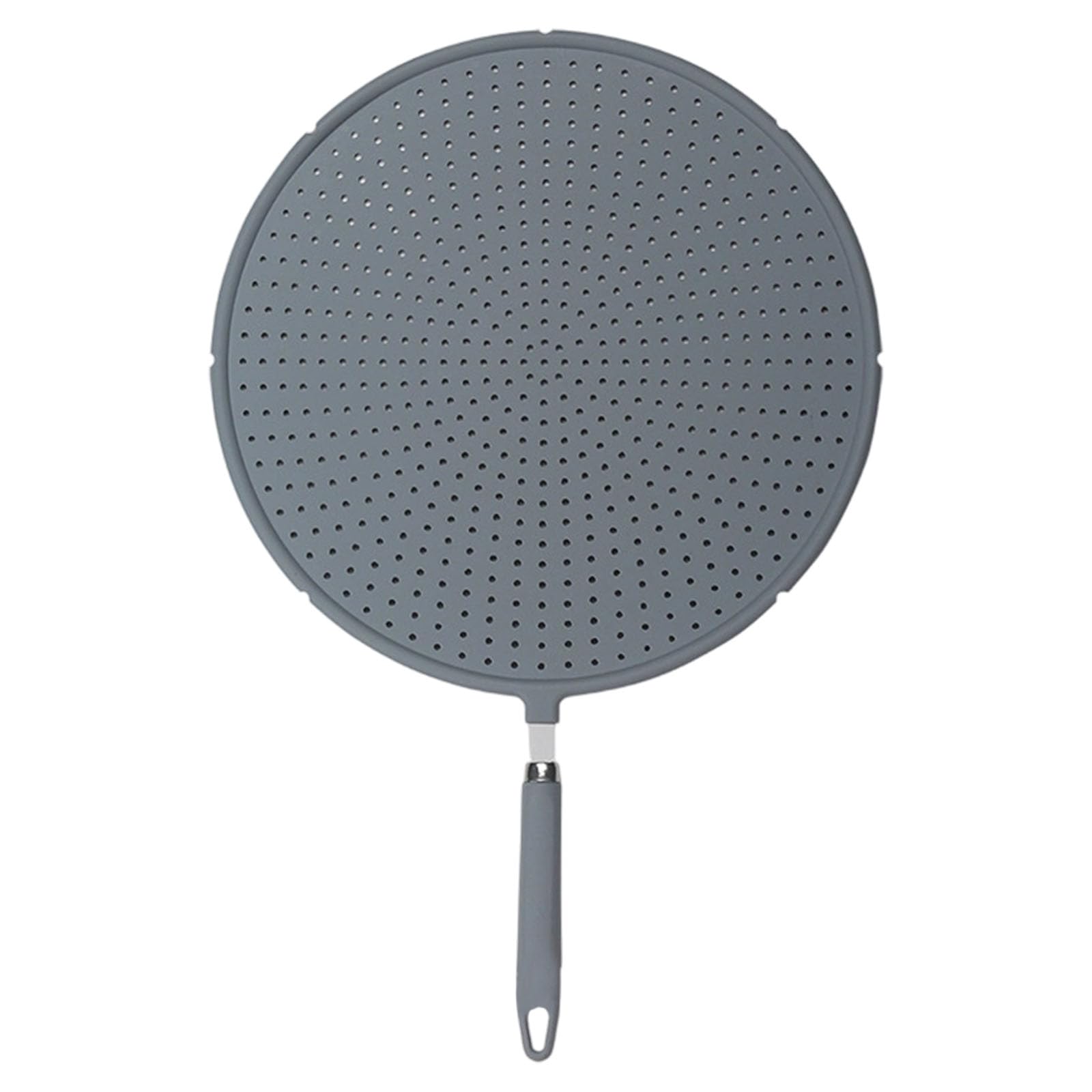 Lerpwige Oversized Silicone Splatters Cover for Stovetop and Microwave 33cm Cooking Lid with Ergonomic Handle Efficient Microwave Splatters Guards
