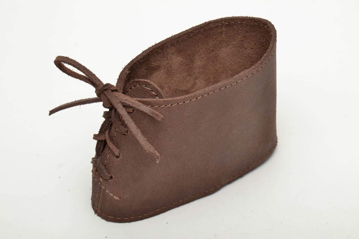 Almohadilla de retroceso de cuero hecha a mano para disparar, marrón. Almohadilla de retroceso de cuero genuino hecha a mano, accesorios de disparo, ideas de regalo para hombres