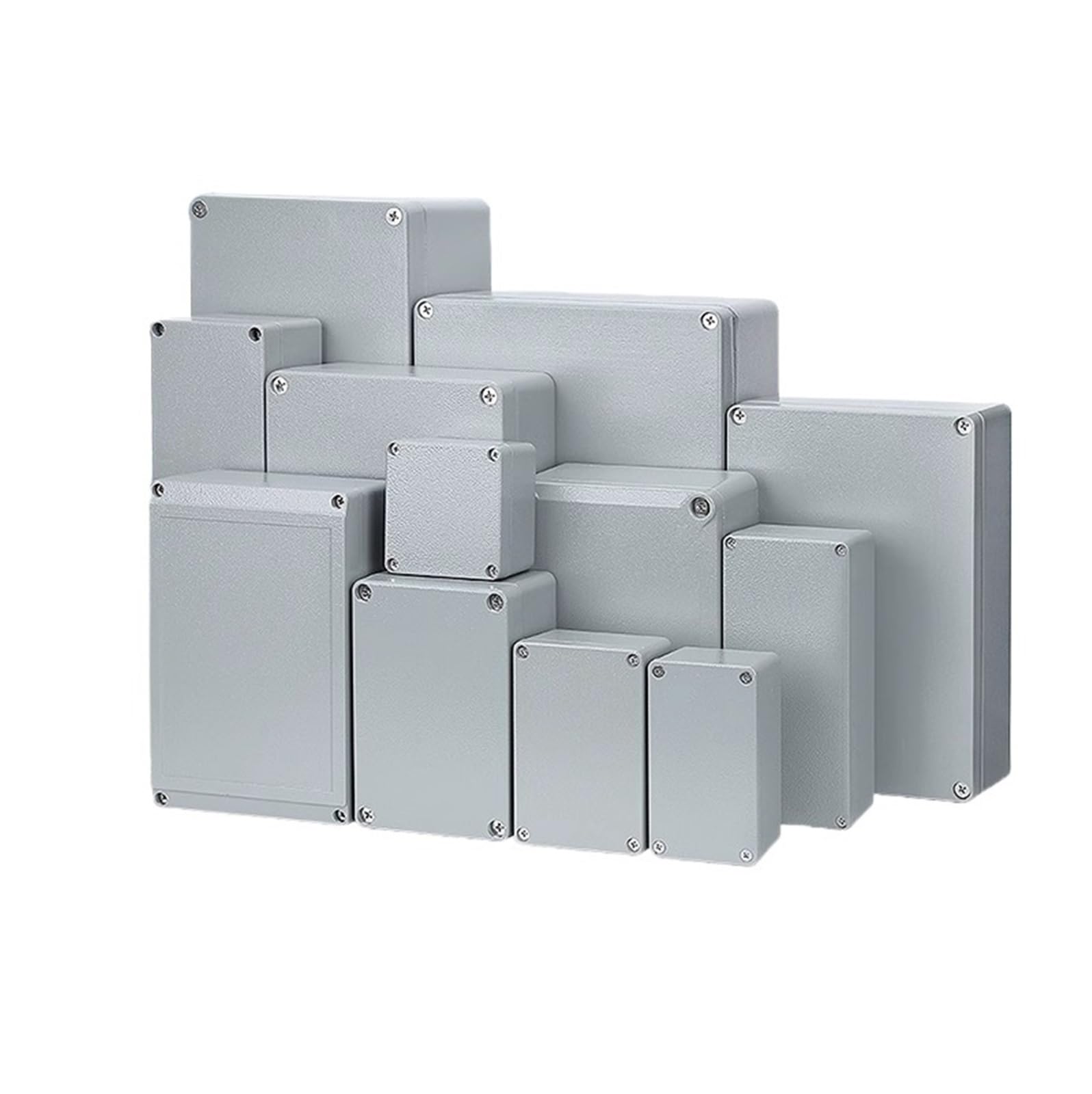 Wodoodporna puszka z odlewu aluminiowego, wodoodporna aluminiowa puszka zewnętrzna, metalowa skrzynka na zaciski zewnętrzne, skrzynka na przyciski, skrzynka okablowania (FA24 115x65x55mm)