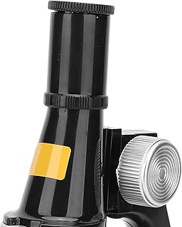 Laboratory Microscope Kit, Durable for Long Term Use 100X 200X and 450X Magnification Chemical Microscope for Home for Laboratory((Black))