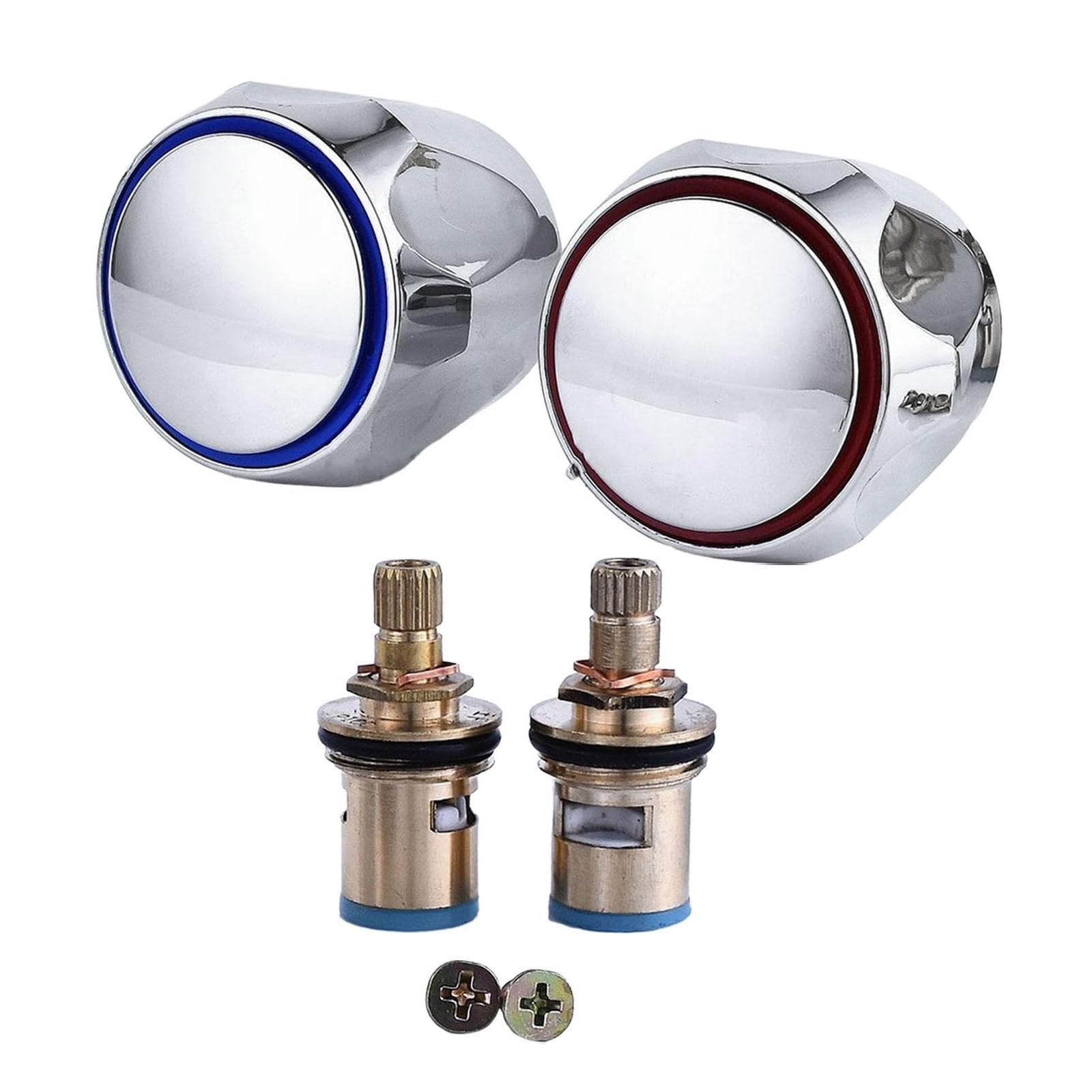 Bathtubs Valves Set Ergonomic Knobs for Bathtubs Fixtures Faucet Conversion for Easy Installation Water Flows Control Conversion Set