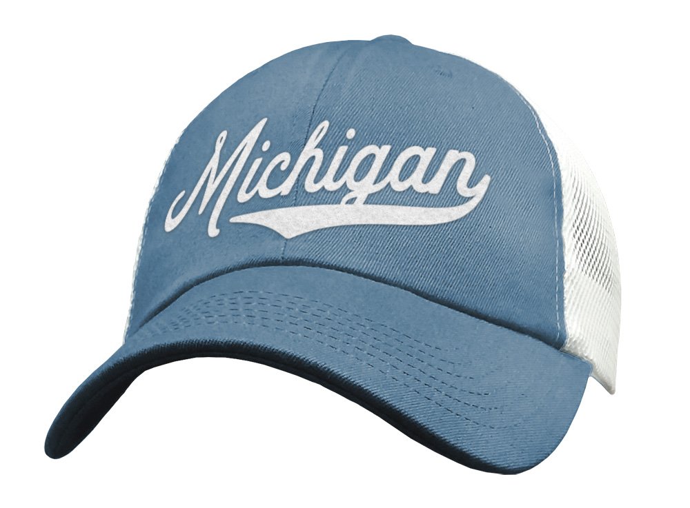 State of Michigan Trucker Hat Baseball 