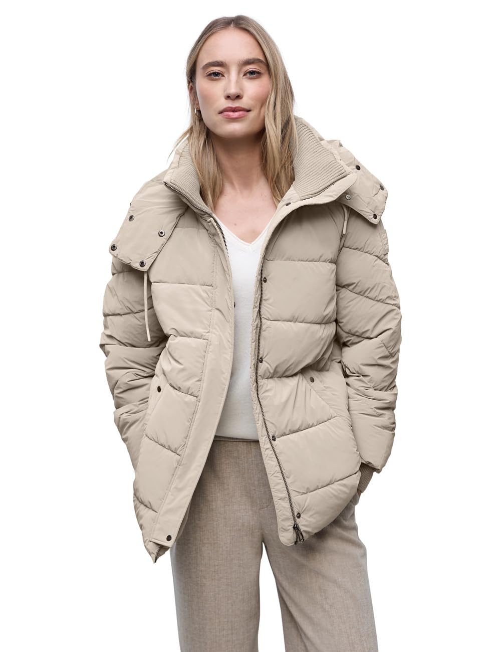 Street One Damen Steppjacke mit Strickdetails