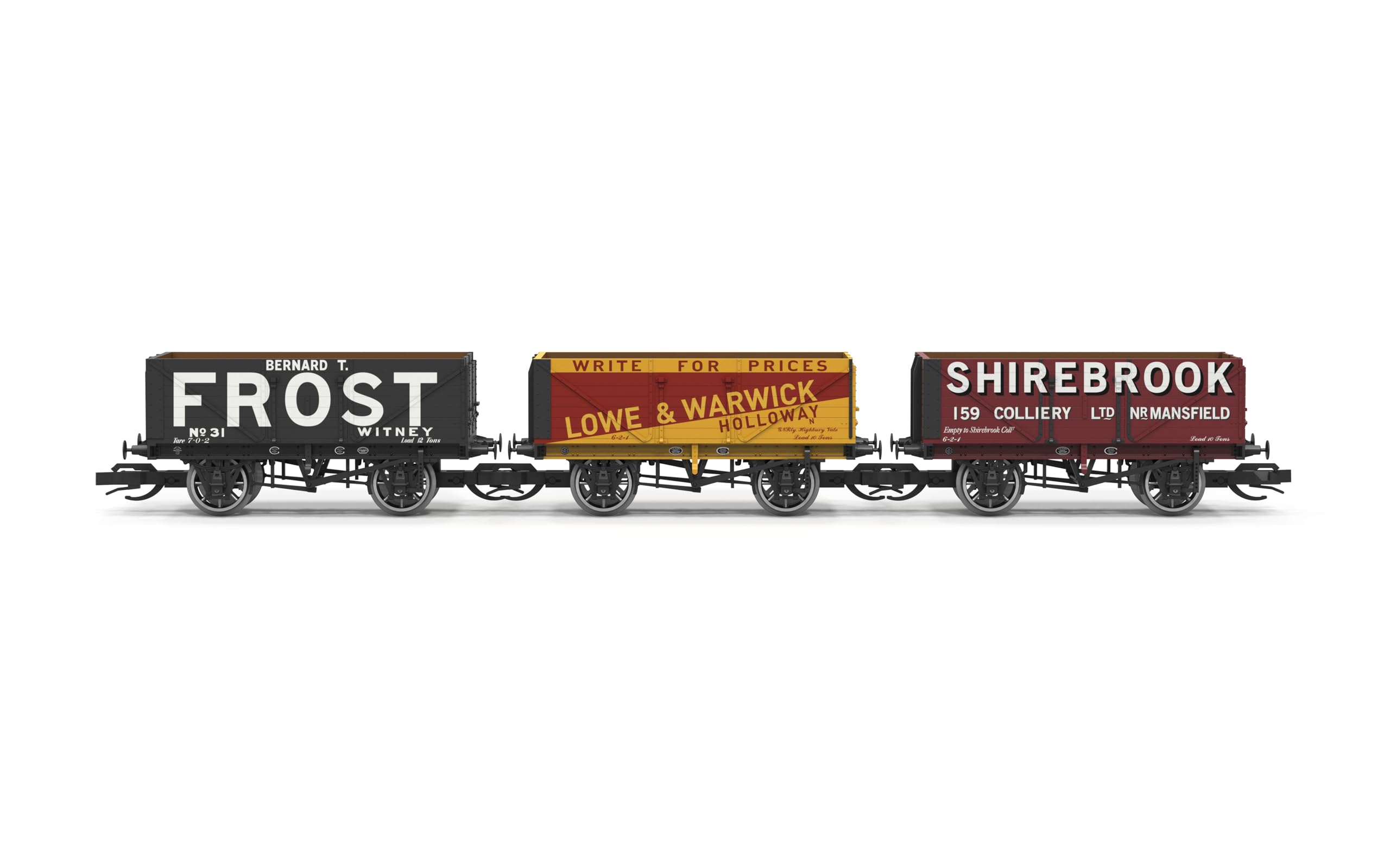 Hornby TT Gauge TT6042 TT Gauge Triple Pack 7 Plank Wagons Lowe & Warwick Bernar