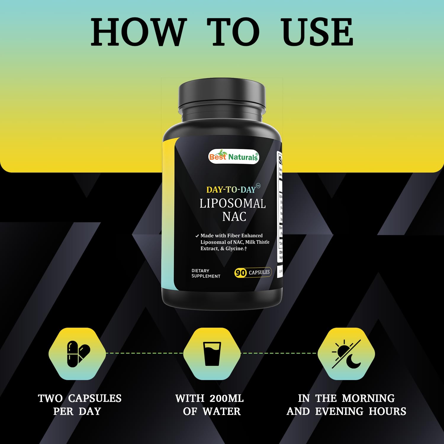 Best Naturals Liposomal NAC Complex 1500 mg, 90 Count — Amazon image 2