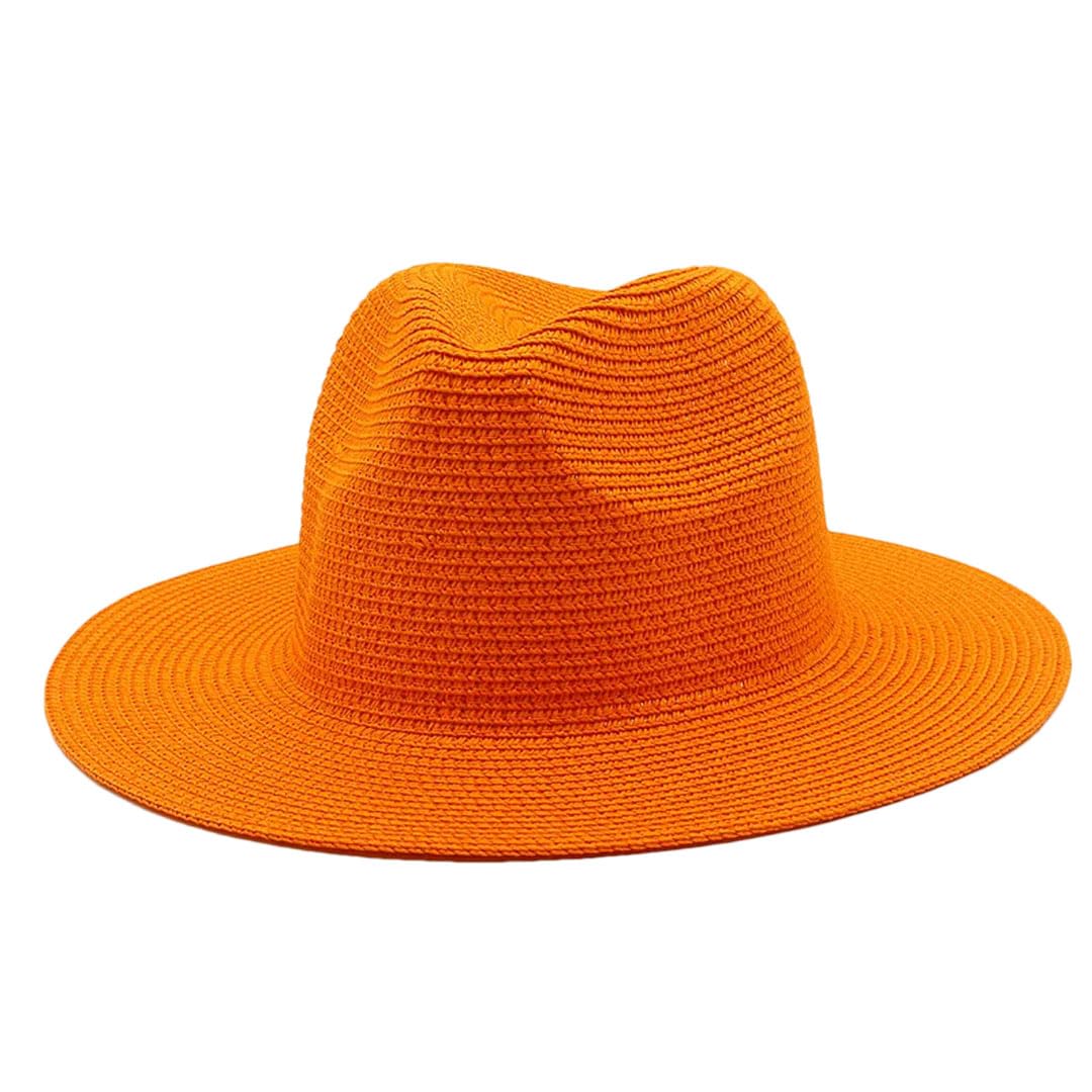 EYRMQWJPC Wide Brim Sun Hat, Men's And Women's Summer Panama Wide Brim Paper Straw Hat Multifunction Outdoor Jazz Beach(5)