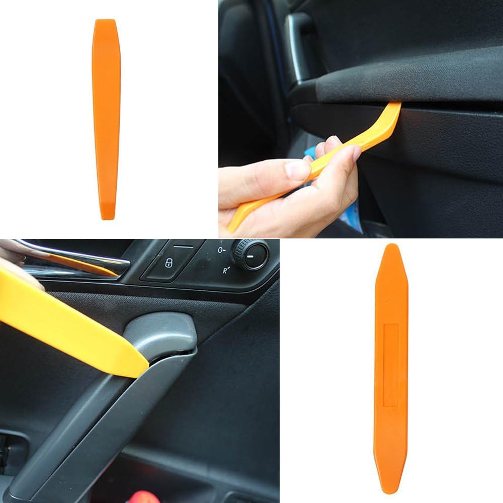Gebildet 4pcs Auto Trim Removal Tool, Car Interior Door Audio Radio Panel Dashboard Strong Removal Kit (Orange) : Automotive