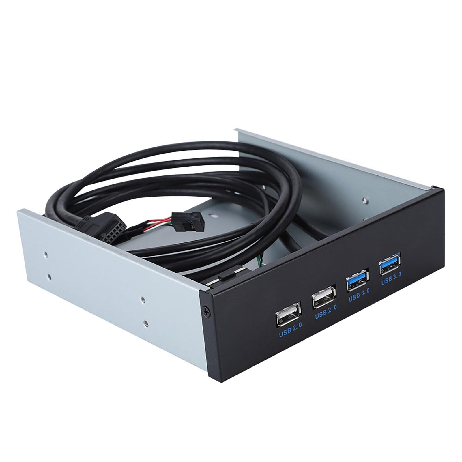 Concentrador USB 3.0 para bahía de 5,25 pulgadas con 4 puertos frontales de PC 7